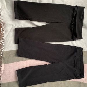 BUNDLE - girls black yoga pants -Boot Cut